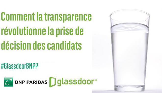 illustration de la conférence organisée par GLassdoor et BNP Paribas sur la transparence et la décision candidats