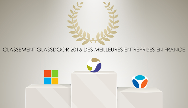 Glassdoor : meilleures entreprises France en 2016