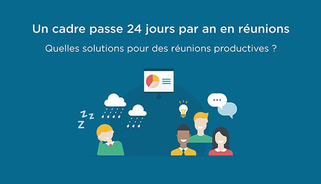 infographie sur le temps passé en réunions