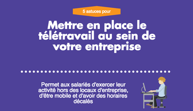 Infographie, comment mettre en place le télétravail dans votre entreprise ?