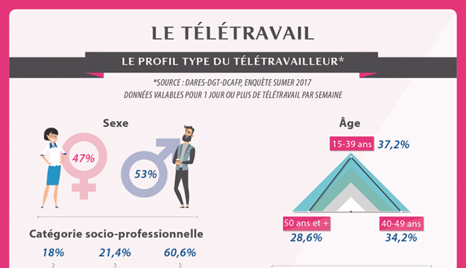 Le profil des télétravailleurs par demos