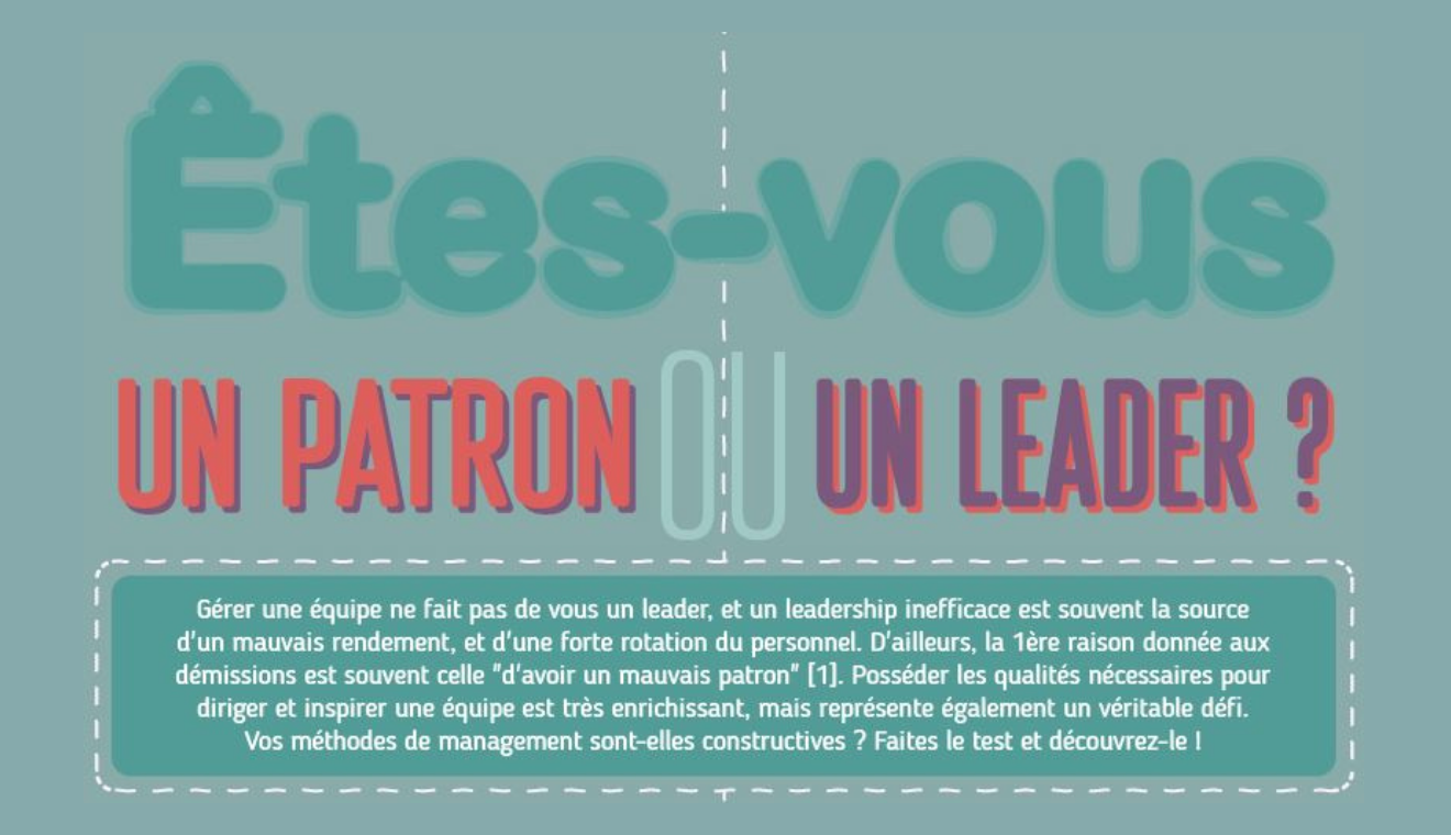 [PARLONS RH] Média infographie patron leader